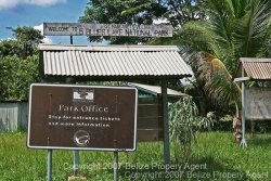 Park and road entrance