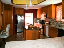 Custom Hardwood Kitchen in Belize