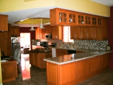 Beautiful Hardwood Kitchen for Belize properties